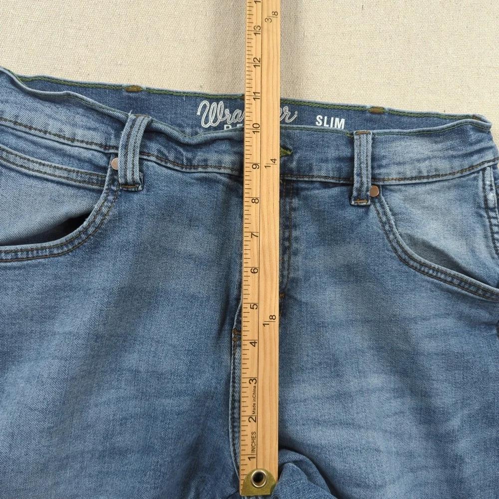 Wrangler‎ Jeans Mens 30x30 Blue Retro Slim Straight Western Cowboy Stretch